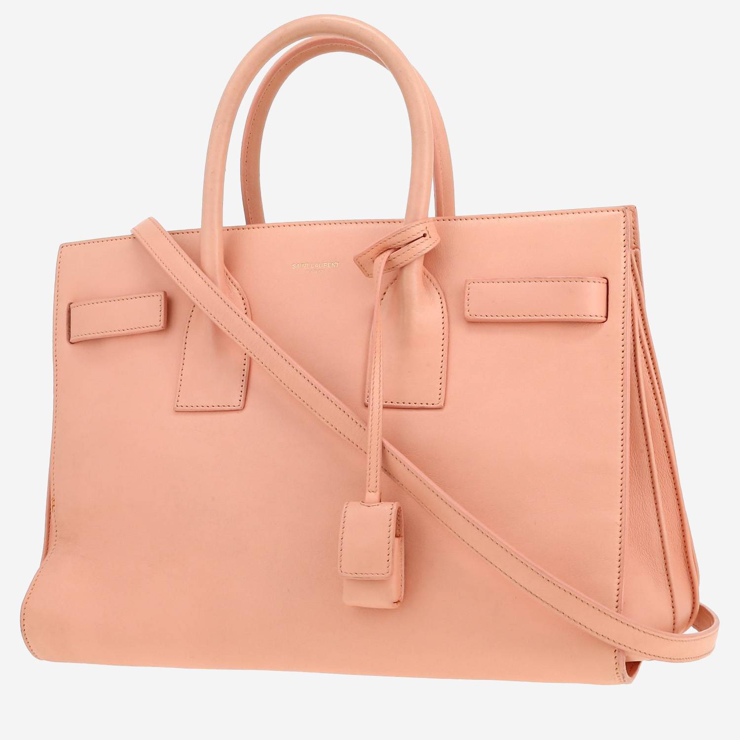 Sac bandoulière Saint Laurent  Sac de jour petit modèle  en cuir rose