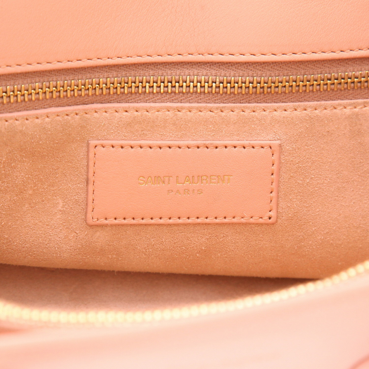Saint Laurent  Sac de jour small model  shoulder bag  in pink leather - Detail D2