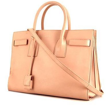 Bolso bandolera Saint Laurent  Sac de jour modelo pequeño  en cuero rosa
