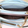Fendi  Dotcom shoulder bag  in light blue leather - Detail D3 thumbnail