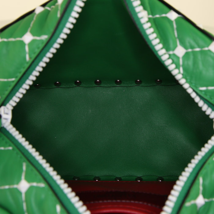 Borsa Valentino Garavani Rockstud Spike in pelle verde decorazioni con borchie - Detail D3