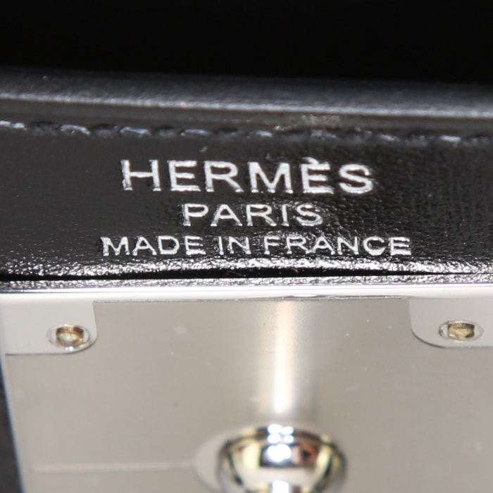 Sac à main Hermès Kelly 28 cm en cuir box noir - Detail D4