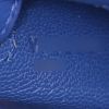 Borsa Hermes Kelly 25 cm in pelle box blu - Detail D5 thumbnail