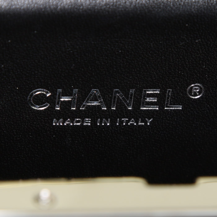 Borsettina da sera Chanel Editions Limitées in plexiglas nero e argentato - Detail D3
