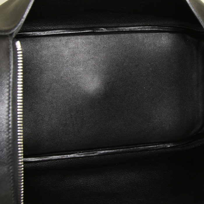 Hermes Lindy 34 cm handbag in black Swift leather - Detail D2