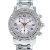 Hermès Clipper Chrono watch in stainless steel Circa  2000 - 00pp thumbnail