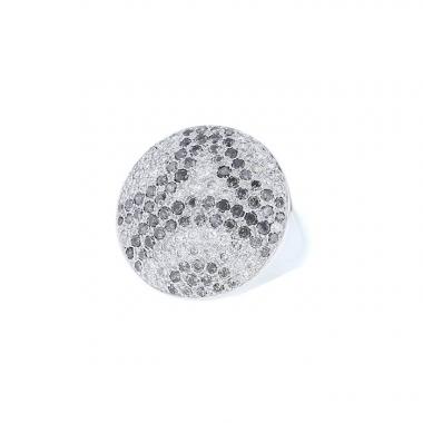 Sortija Cartier Jeton en oro blanco y diamantes