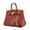 Hermes Birkin 35 cm handbag in burgundy box leather - 00pp thumbnail