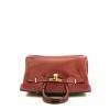 Hermes Birkin 35 cm handbag in burgundy box leather - 360 Front thumbnail