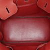 Hermes Birkin 35 cm handbag in burgundy box leather - Detail D2 thumbnail