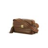 Chanel Vintage shoulder bag in brown quilted leather - 00pp thumbnail