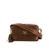 Bolso bandolera Chanel Vintage en cuero acolchado marrón - 360 thumbnail