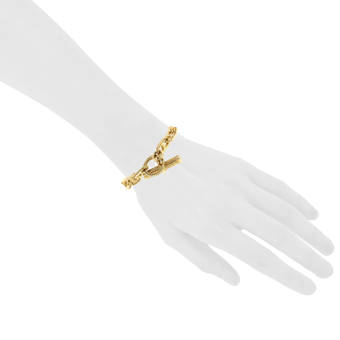 Bracelet Hermès Chaîne D'ancre Vendôme en or jaune - Detail D1
