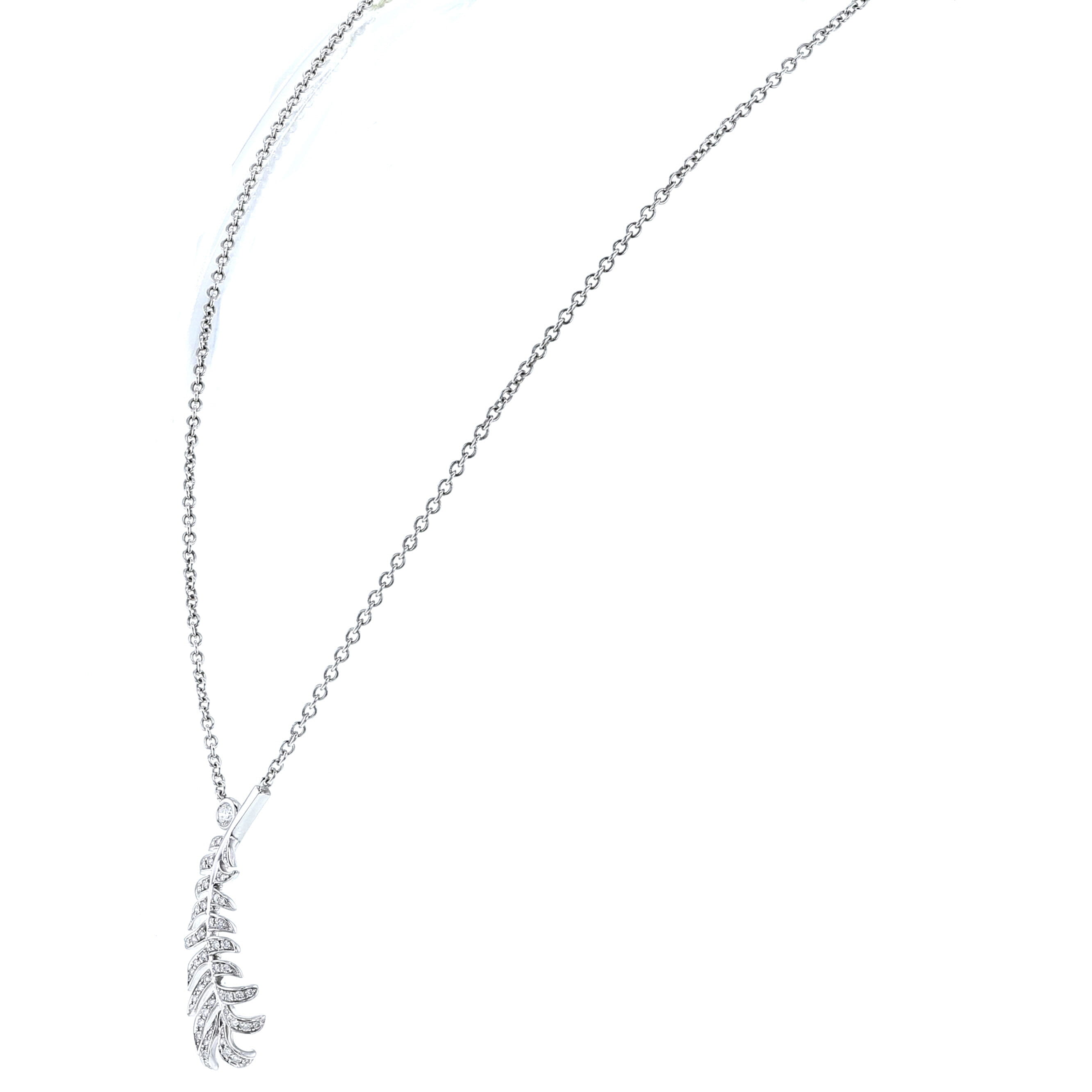 Collar Chanel Plume de Chanel en oro blanco y diamantes - Detail D2
