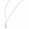 Chanel Plume de Chanel necklace in white gold and diamonds - Detail D2 thumbnail