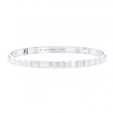 Brazalete rígido Boucheron Clou de Paris modelo grande en oro blanco