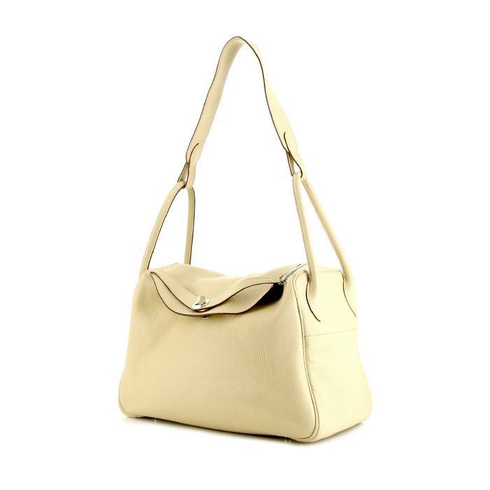 Hermès Lindy 34 cm shoulder bag in beige togo leather - 00pp