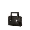 Bolso de mano Hermès en cuero Barenia negro - 00pp thumbnail