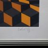 Victor Vasarely, "Louisiana IV", silkscreen in colors on paper, signed, numbered and framed, of 1983-1984 - Detail D2 thumbnail