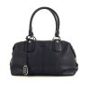 Tod's handbag in blue grained leather - 360 thumbnail