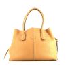 Tod's handbag in beige grained leather - 360 thumbnail