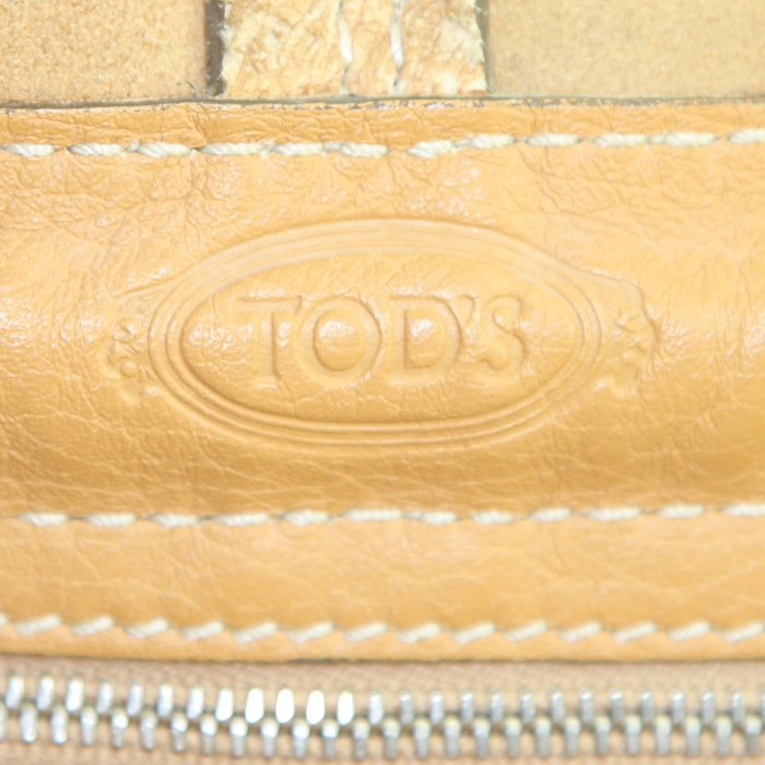 Borsa Tod's in pelle martellata beige - Detail D3