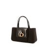 Dior Vintage handbag in brown canvas and leather - 00pp thumbnail