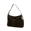 Gucci Vintage handbag in brown suede and brown leather - 00pp thumbnail