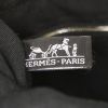 Sac cabas Hermès Toto Bag - Reporter en toile noire et cuir noir - Detail D3 thumbnail