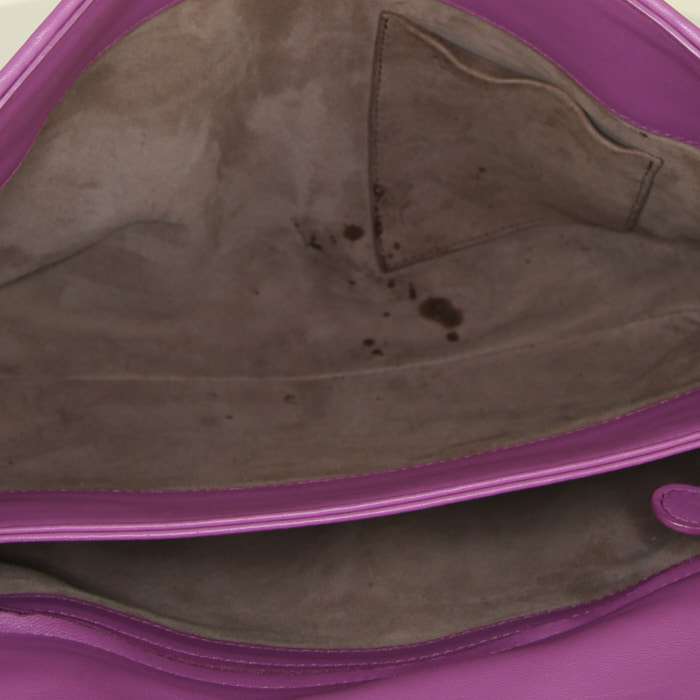 Borsa Bottega Veneta Olimpia modello medio in pelle intrecciata rosa - Detail D3