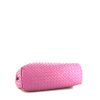 Bolso de mano Bottega Veneta Olimpia modelo mediano en cuero intrecciato rosa - Detail D5 thumbnail
