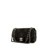 Bolso de mano Chanel Timeless en cuero acolchado negro y cuero trenzado negro - 00pp thumbnail
