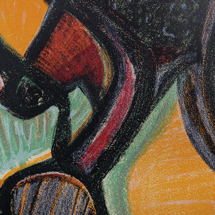 Jean-Michel Atlan, "Astarté", lithograph in colors on paper, signed, numbered, of 1958 - Detail D1