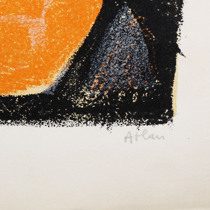 Jean-Michel Atlan, "Astarté", lithographie en couleurs sur papier, signée, numérotée, de 1958