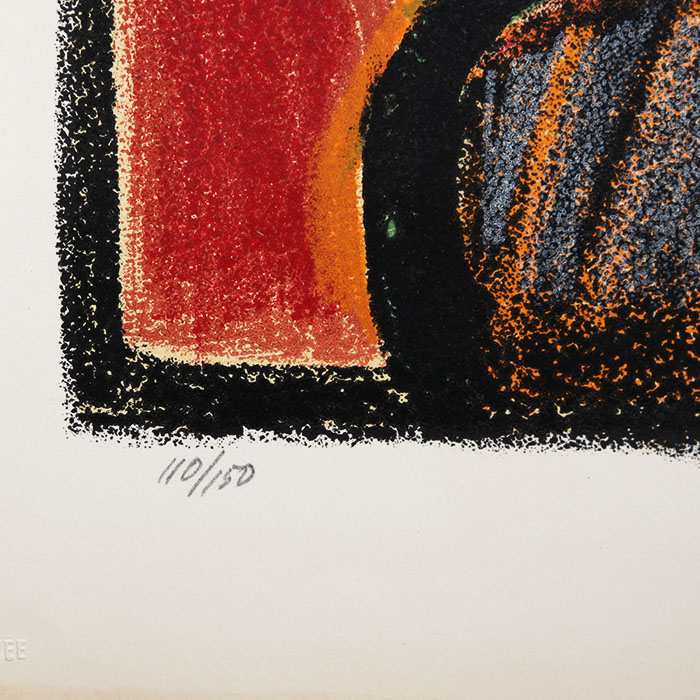 Jean-Michel Atlan, "Astarté", lithograph in colors on paper, signed, numbered, of 1958 - Detail D3