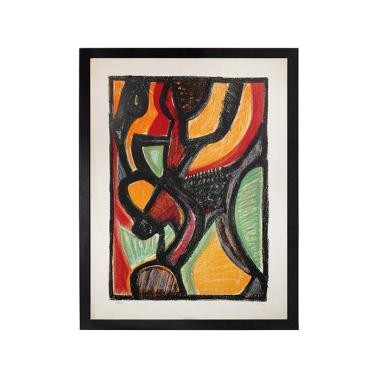 Jean-Michel Atlan, "Astarté", lithographie en couleurs sur papier, signée, numérotée, de 1958