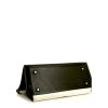 Celine Edge handbag in white and black grained leather - Detail D4 thumbnail