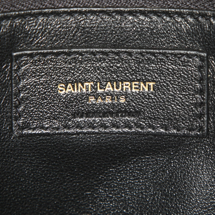 Bolso de mano Saint Laurent Sac de jour en cuero negro - Detail D4