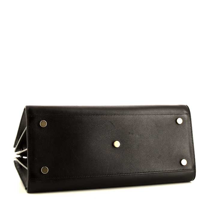 Saint Laurent Sac de jour handbag in black leather - Detail D5