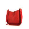 Hermes Evelyne medium model shoulder bag in red togo leather - 00pp thumbnail