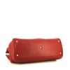 Gucci Bamboo large model handbag in red grained leather - Detail D5 thumbnail