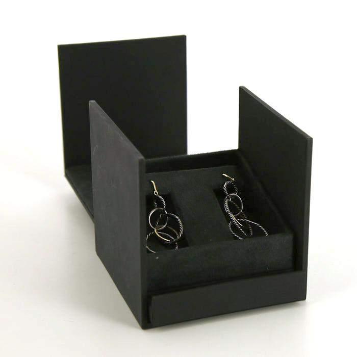 Orecchini pendenti David Yurman in argento e oro giallo - Detail D2