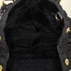 Bolso bandolera Prada Gaufre en lona acolchada negra y cuero negro - Detail D3 thumbnail