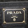 Prada Gaufre shoulder bag in black quilted canvas and black leather - Detail D4 thumbnail