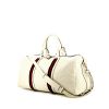 Gucci travel bag in white empreinte monogram leather - 00pp thumbnail