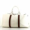 Gucci travel bag in white empreinte monogram leather - 360 thumbnail