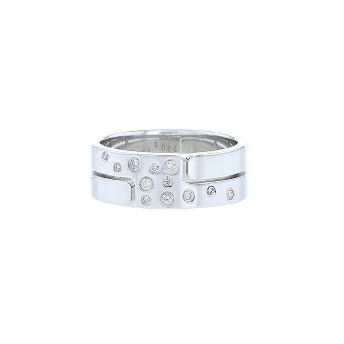 Dinh Van Seventies ring in white gold and diamonds - 00pp