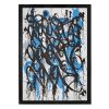 JonOne, "Blue drips", lithograph in colors on paper, signed, numbered, dated and framed, of 2014 - 00pp thumbnail