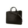 Borsa portadocumenti Bottega Veneta in pelle intrecciata nera - 00pp thumbnail