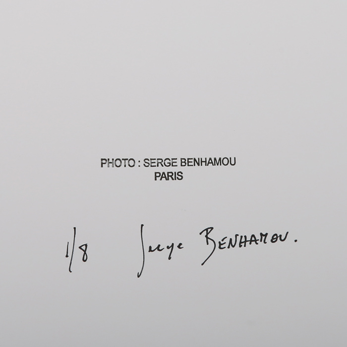 Serge Benhamou, "David Bowie", photograph, gelatin silver print on paper, signed, numbered and framed, in 1980 - Detail D1